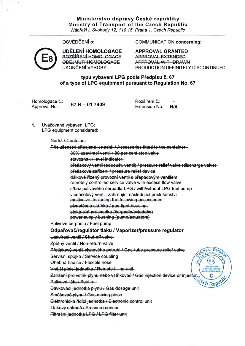 AMR Converter M7 Approval Document